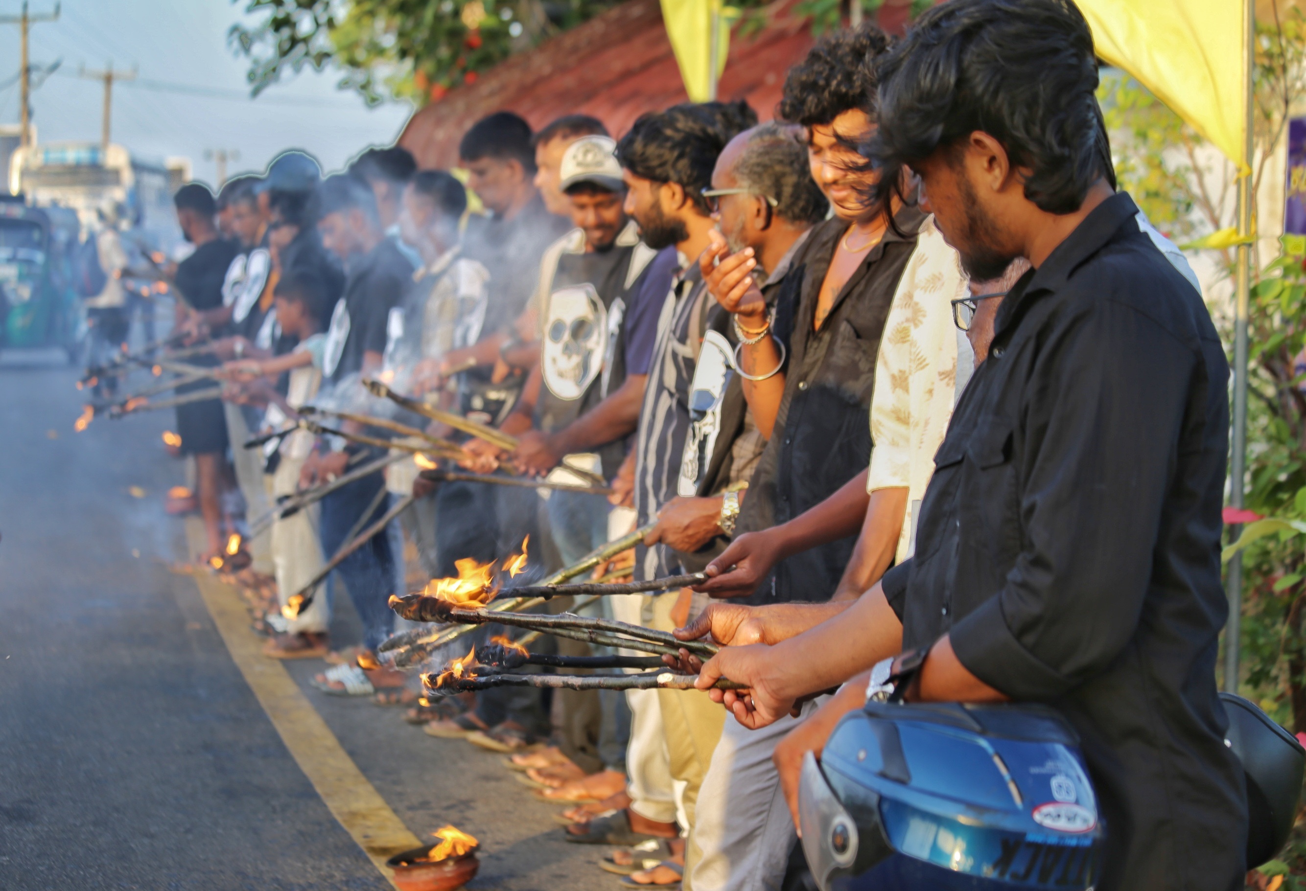 Chemmani lights up with 427 torches to remember the victims of mass graves
