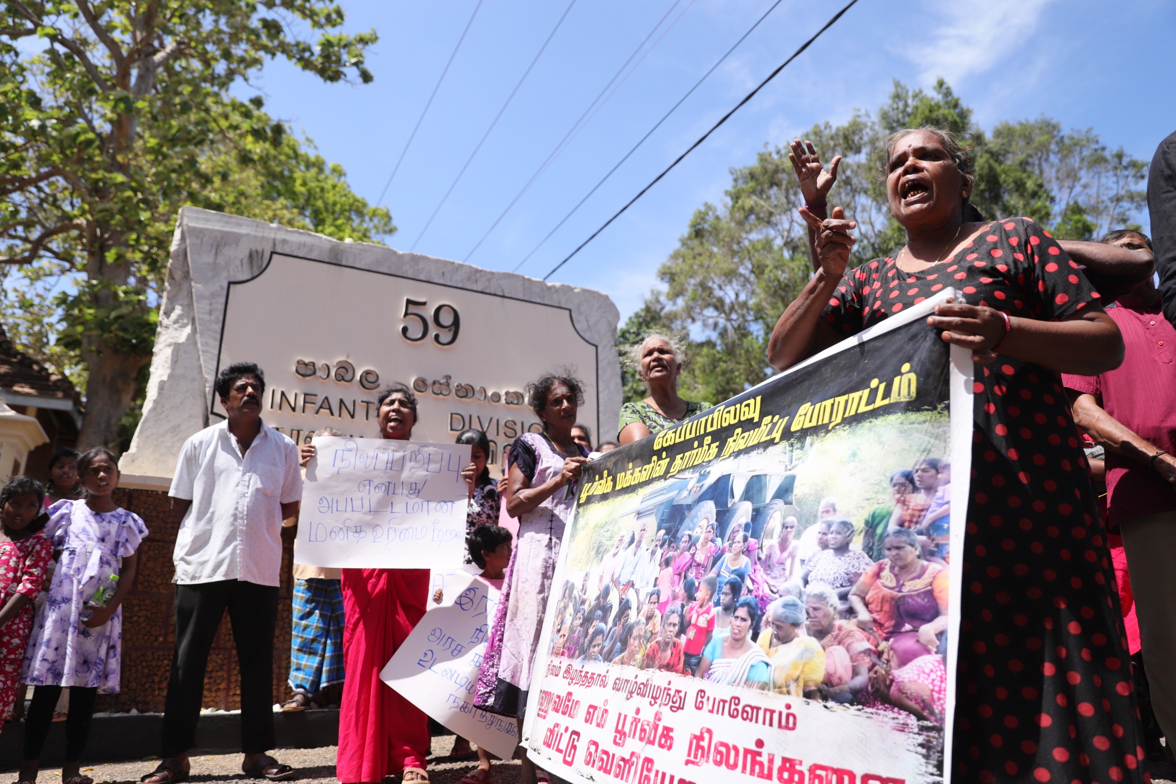 Keppapulavu continues protest demanding return of Sri Lankan military-occupied lands