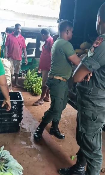Footage shows military selling produce from occupied Tamil land, contradicting parliament claim