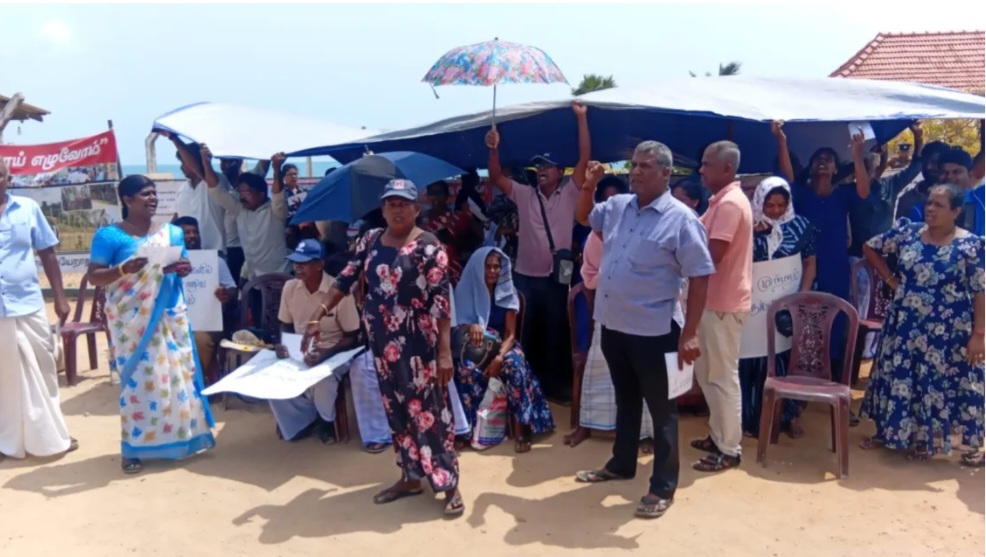 Valikamam North residents continue protest against military land occupation