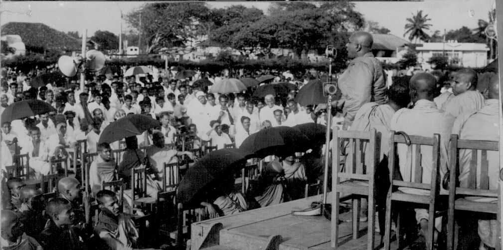 Attacks on Tamil protestors. July 1957