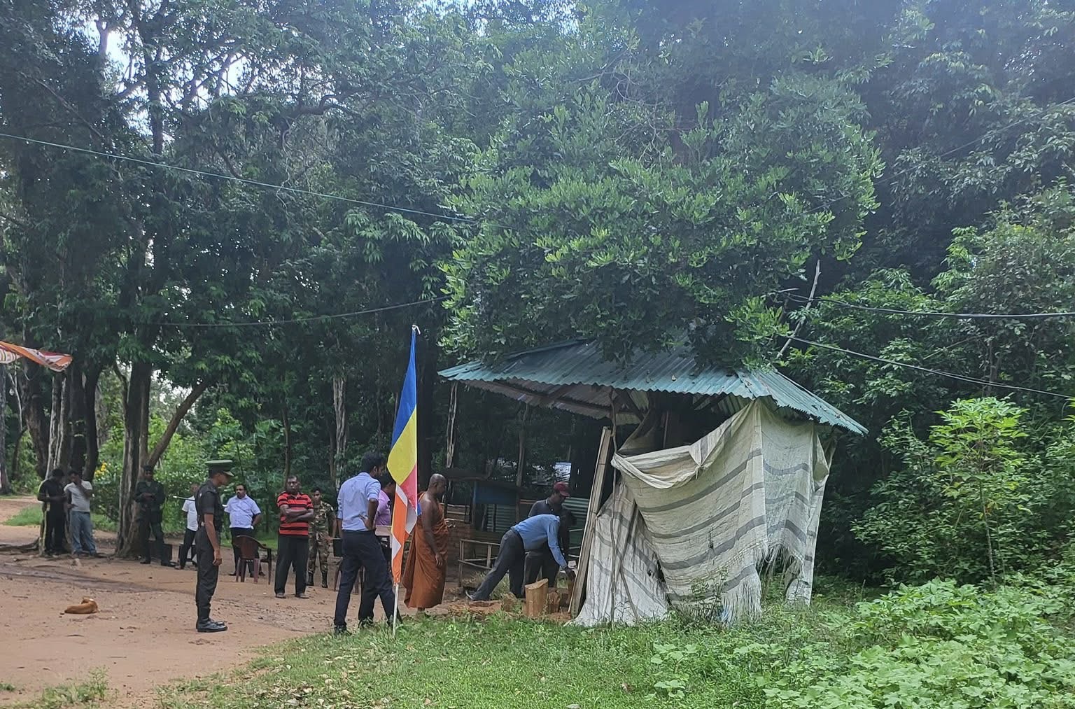 Illegal vihara in Tamil areas