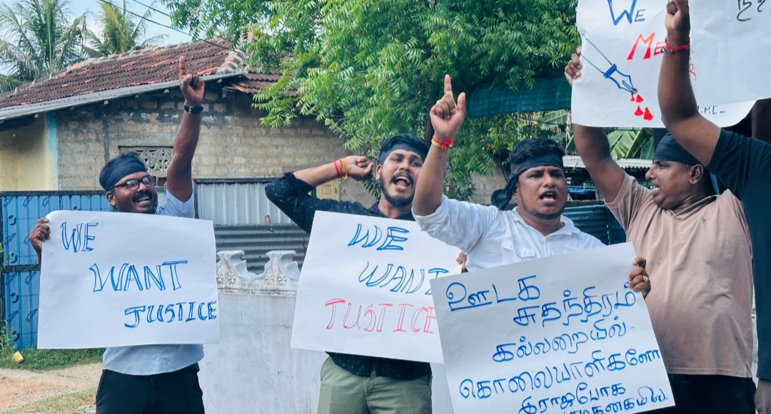 Protest on press freedom