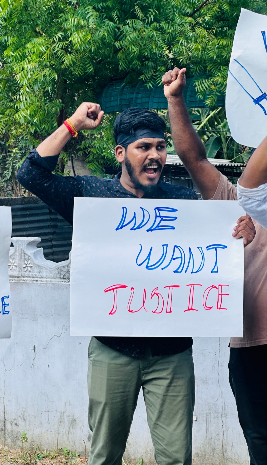 Protest on press freedom