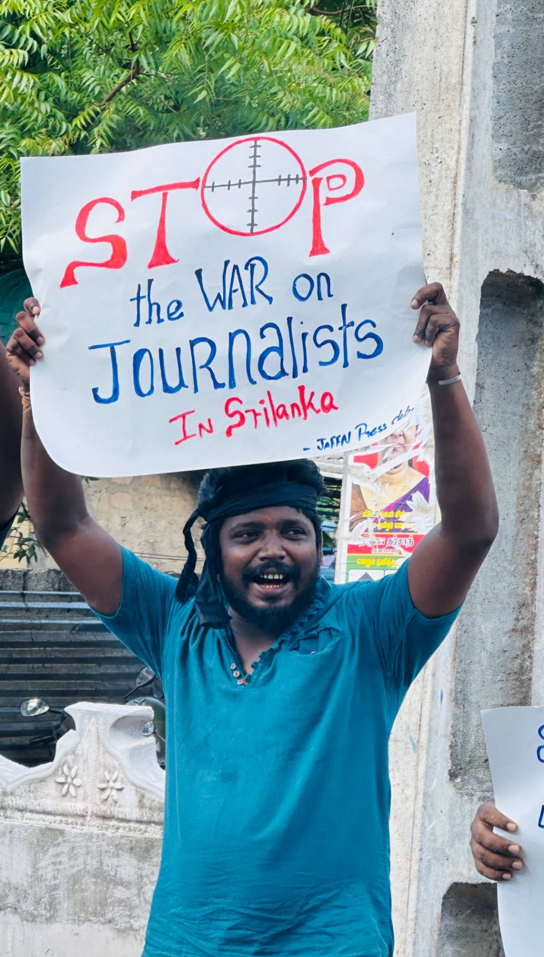 Protest on press freedom