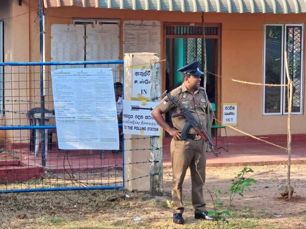 Polling in Sri Lanka 