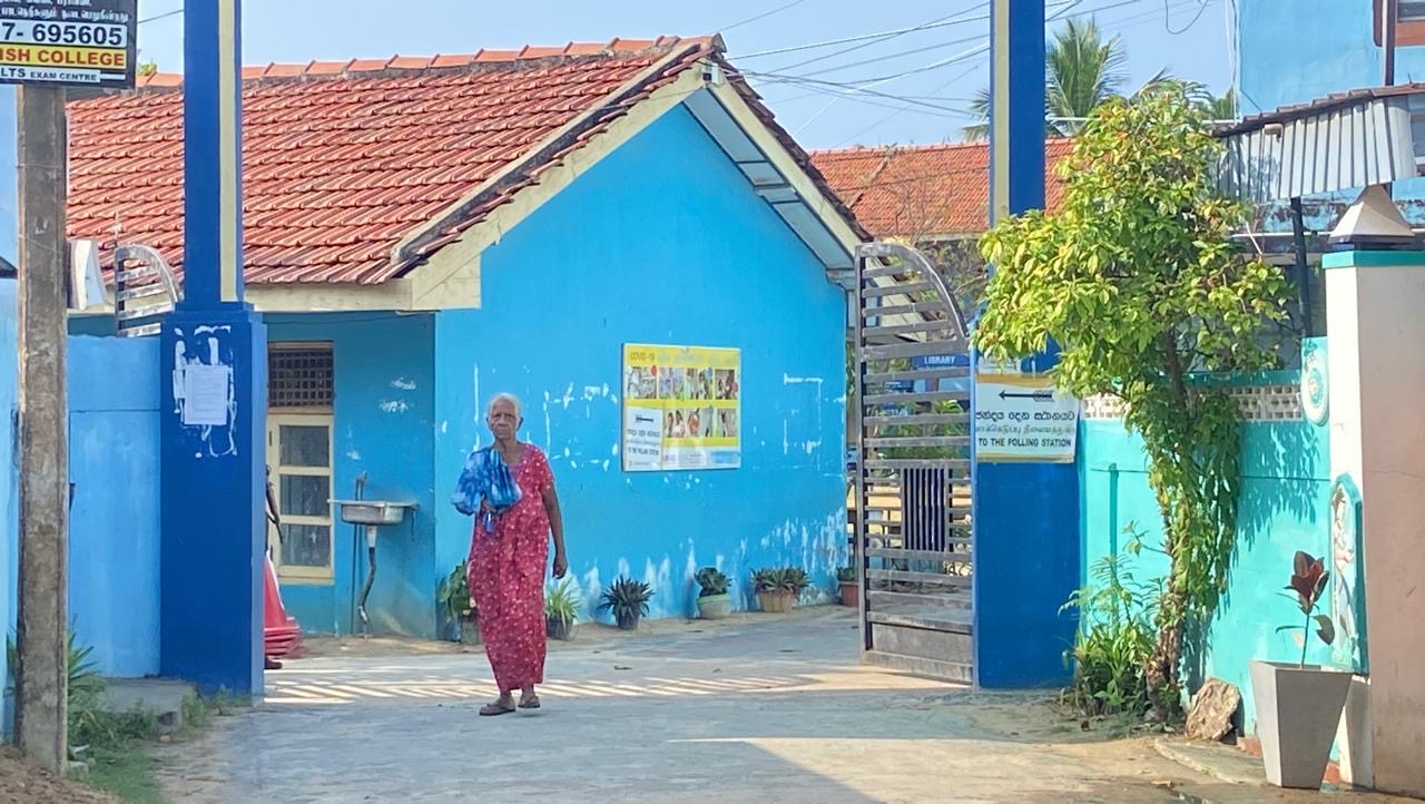 Polling in Sri Lanka 