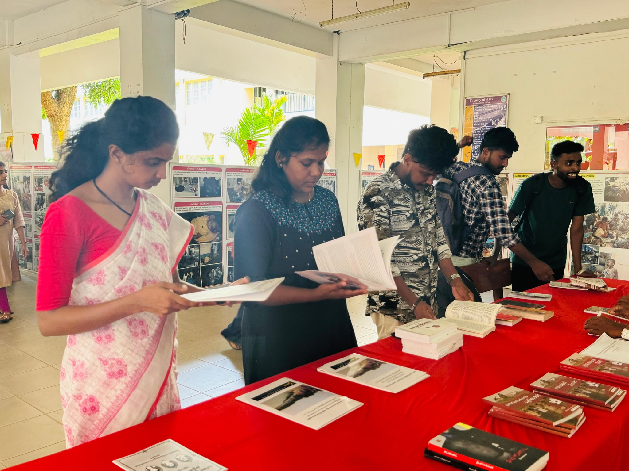 Exhibition about Mullivaikkal genocide 
