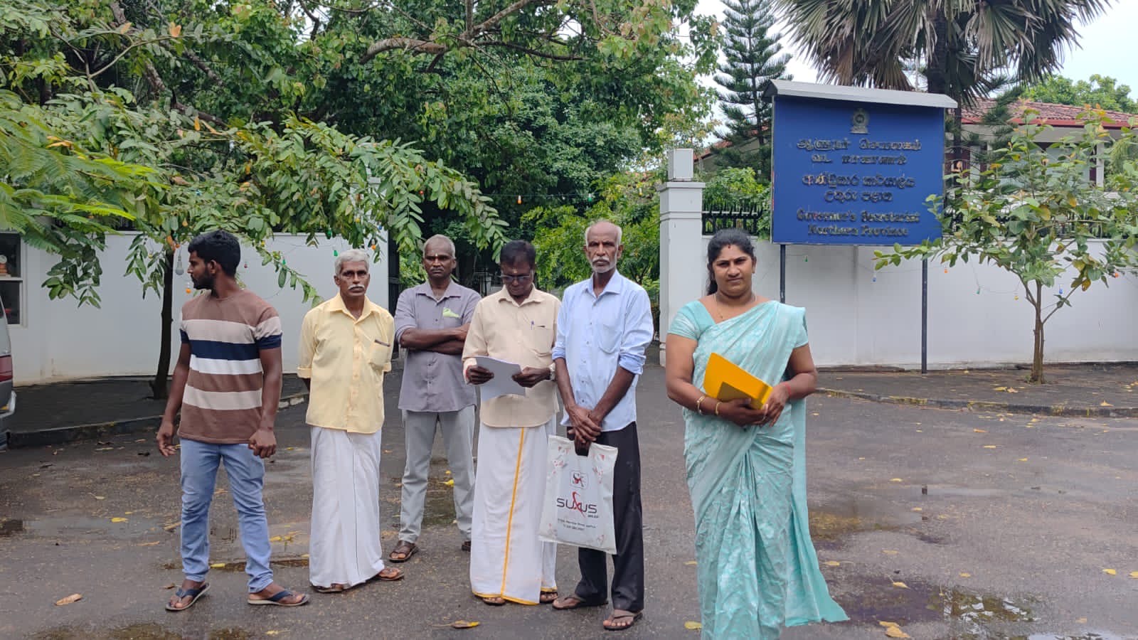 Land release protest