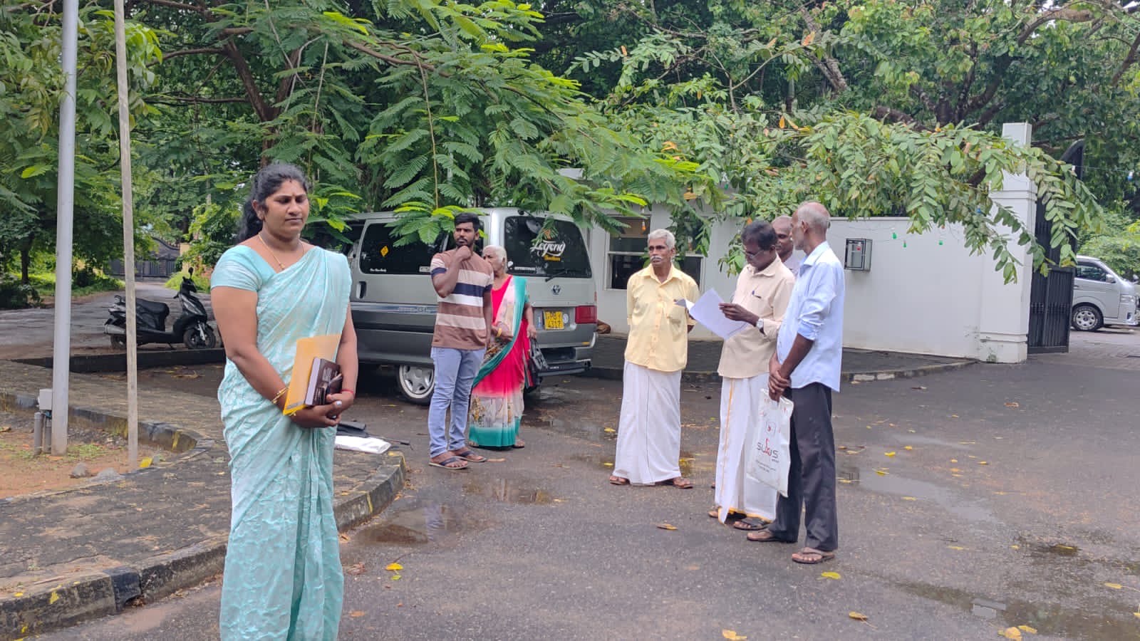Land release protest