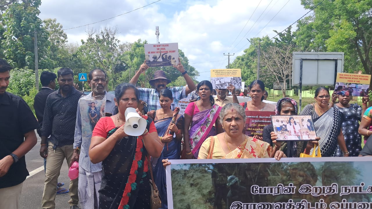 Protest in mankulam