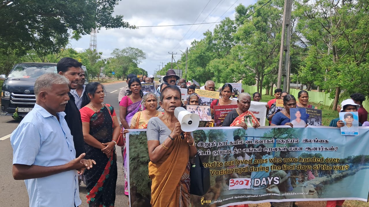 Protest in mankulam
