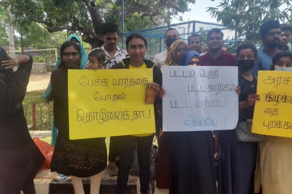 Undergraduate students protest 