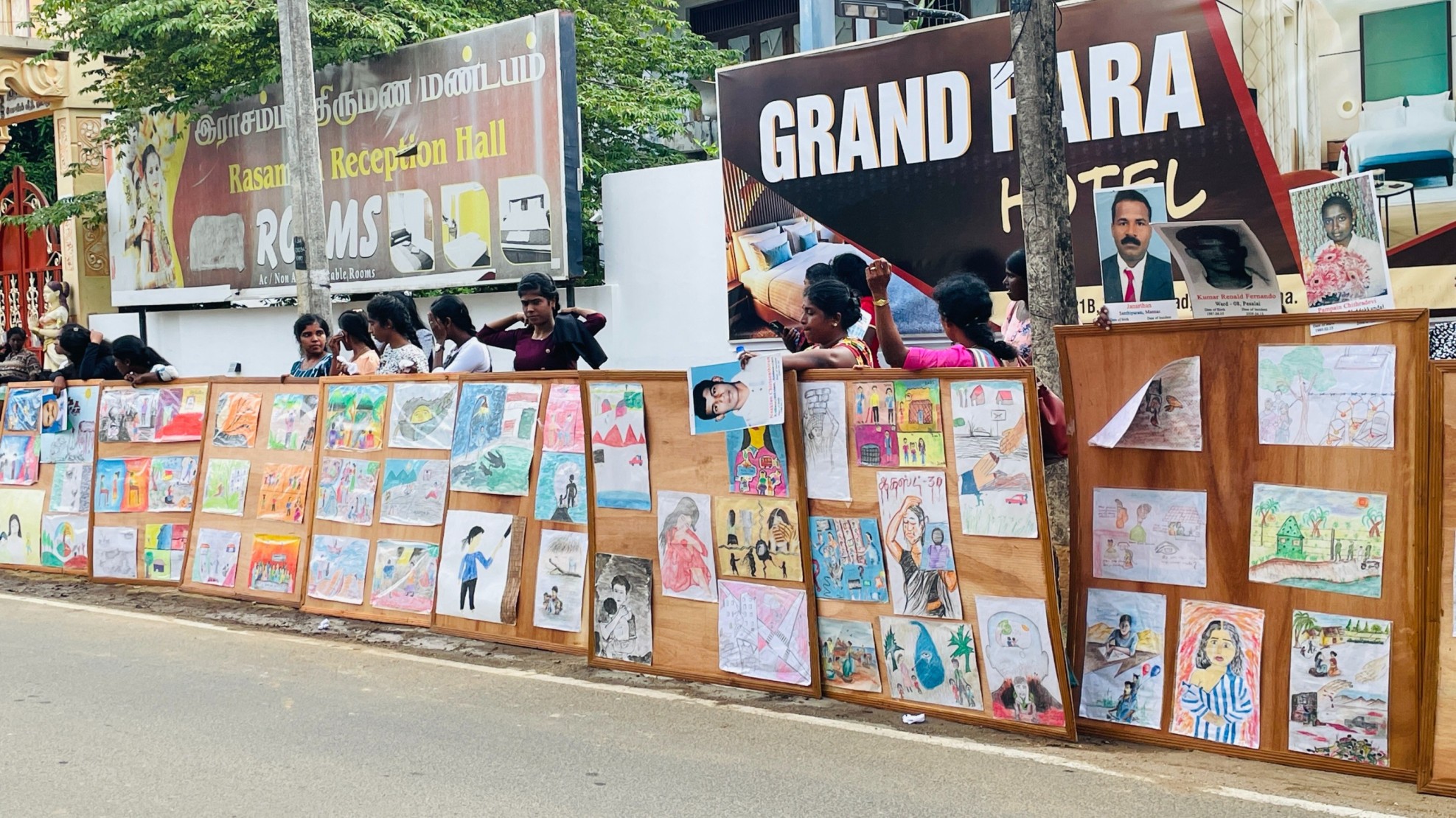 Protest in jaffna