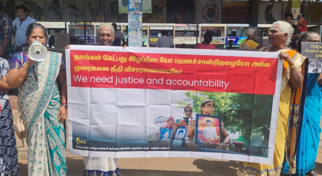 Protest in Vavuniya 