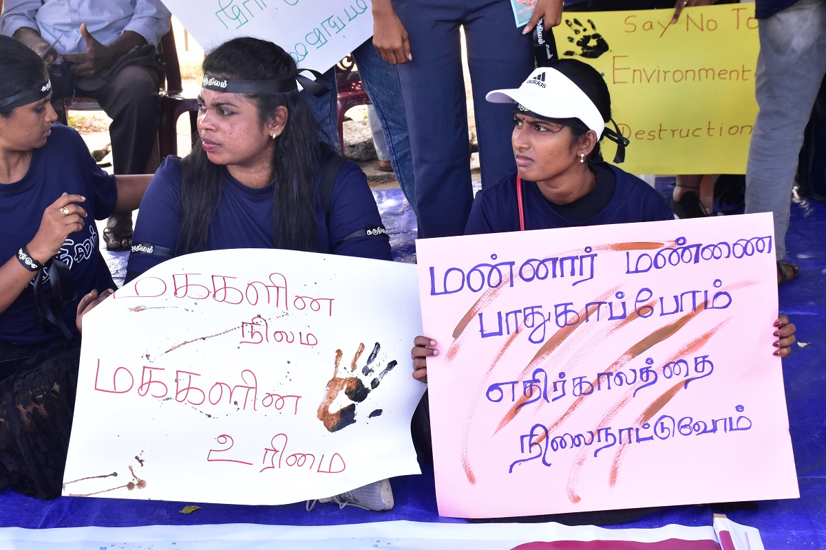 Protest in Mannar 