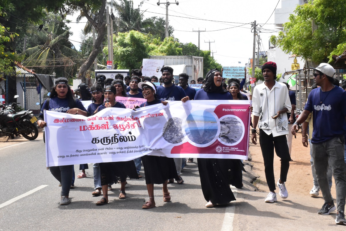 Protest in Mannar 