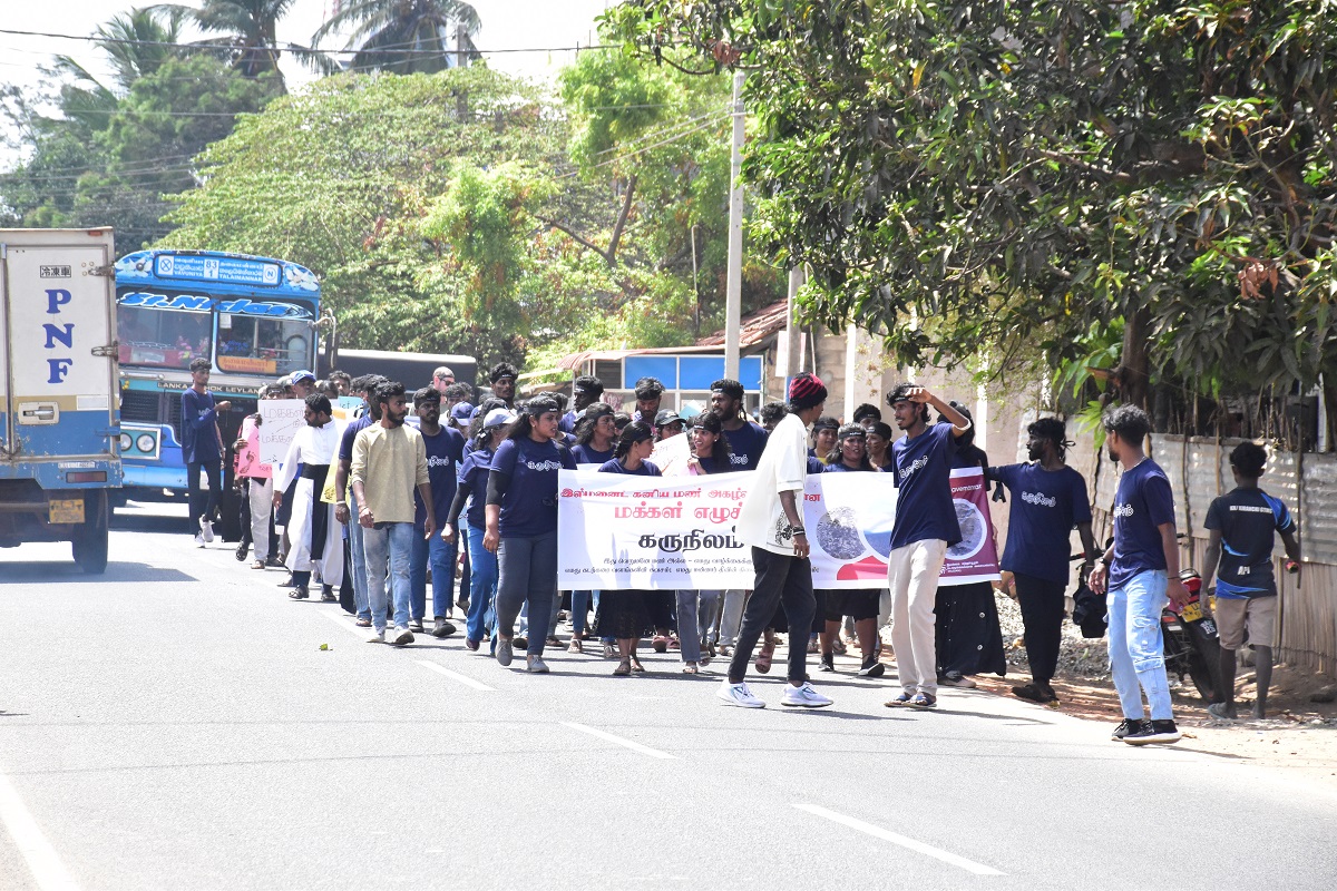 Protest in Mannar 