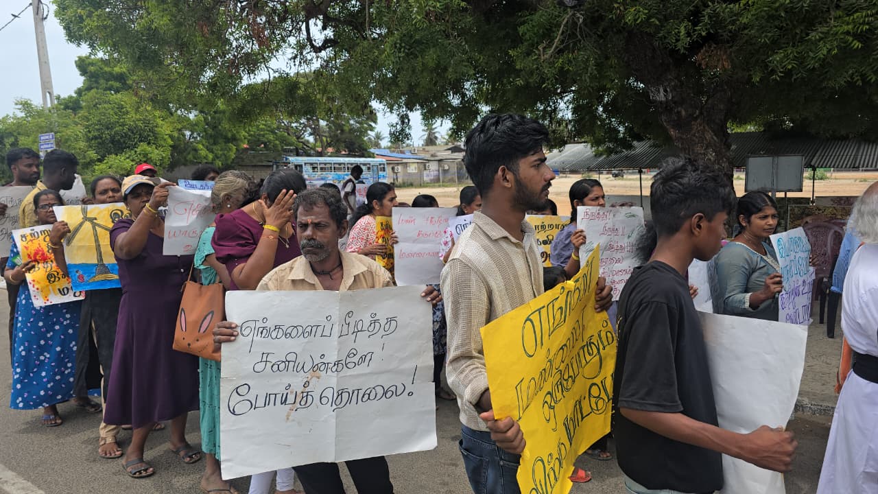 Mannar protest 