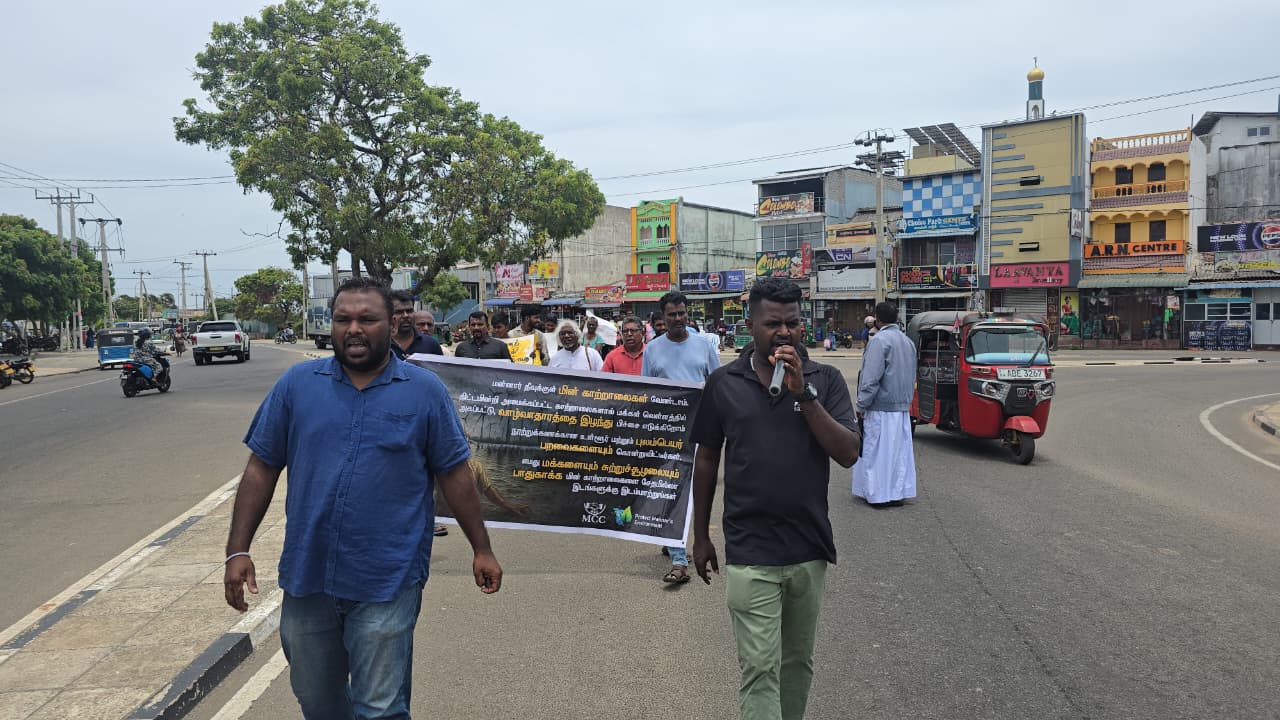Mannar protest 