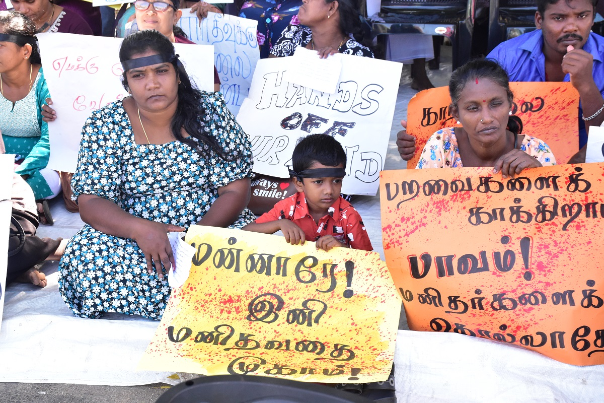 Mannar protest 
