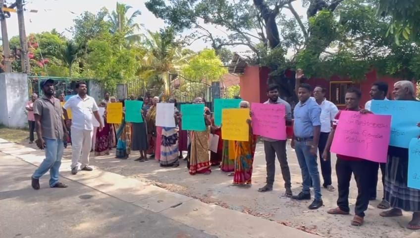 Protest for restoration of land 