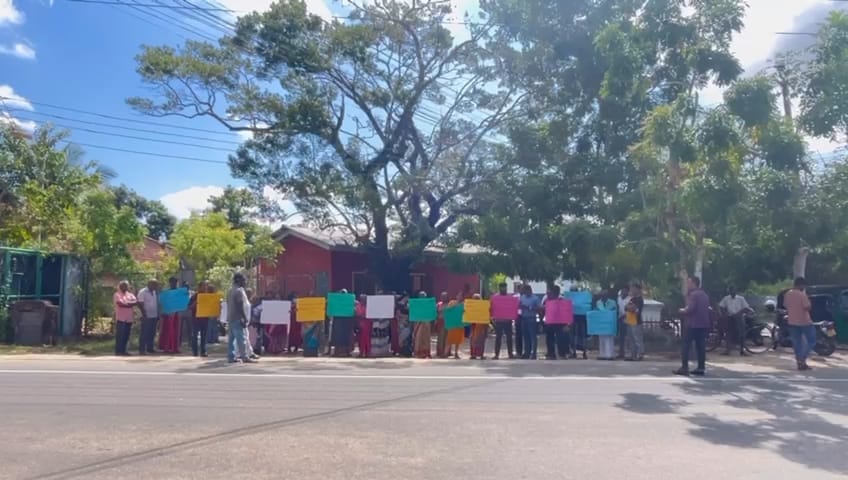 Protest for restoration of land 