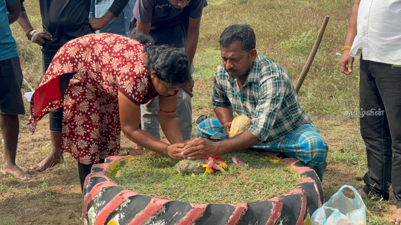 Preparation work for Maveerar Naal 