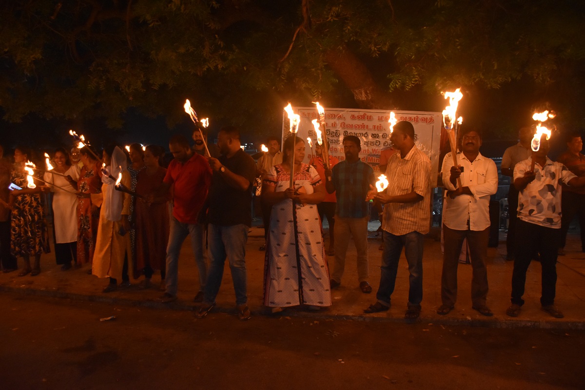 Mannar protest 