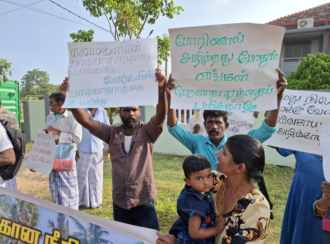 Protest in Vanni