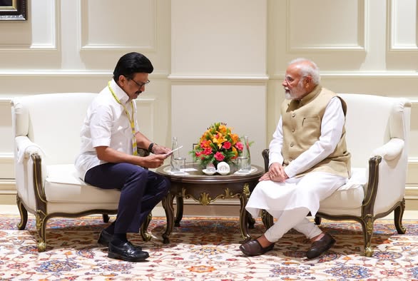 Stalin meeting Modi