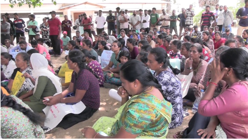 Protest procession in Poonakary
