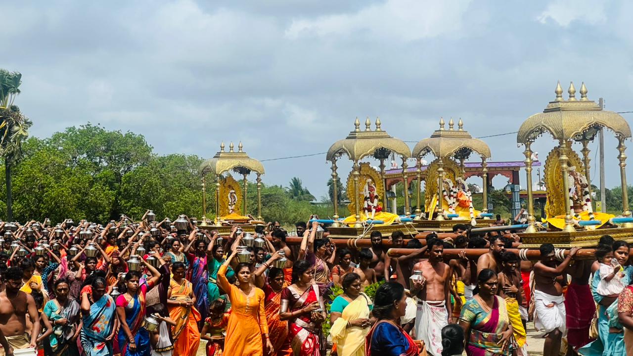 Theertham ceremony at Palavi