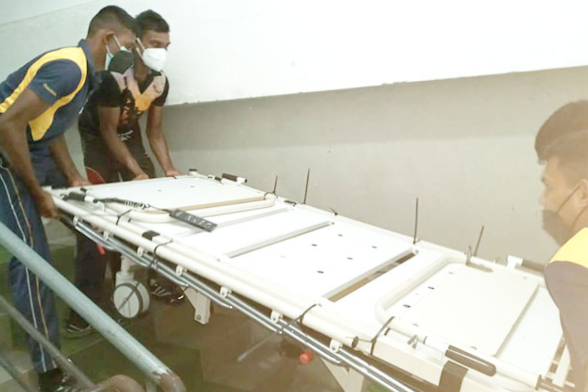 Sri Lankan military hospital construction in Vasavilan