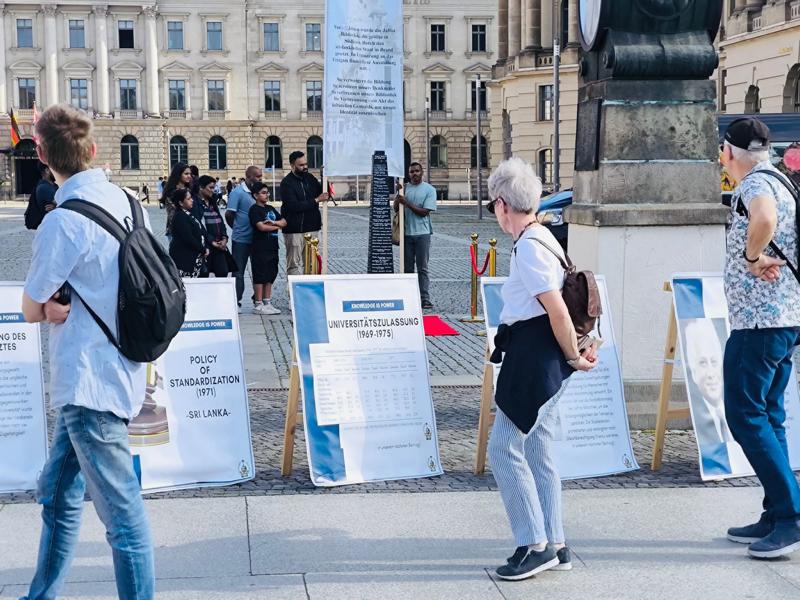 Berlin commemoration of Jaffna Library burning