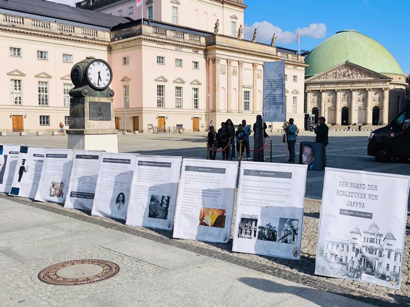 Berlin commemoration of Jaffna Library burning