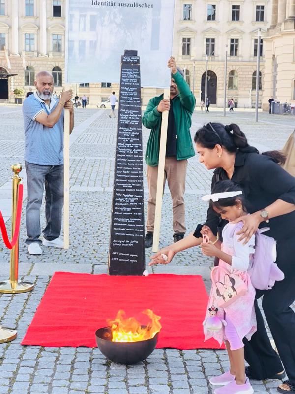Exhibition on Jaffna Library at Bebelplatz