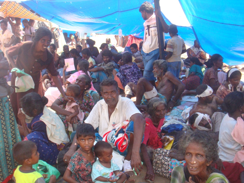 A makeshift hospital pictured on May 9th 2009.