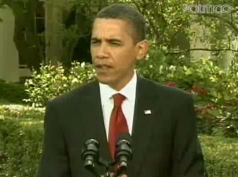 US President Barack Obama on the White House lawn making a statement on Sri Lanka.