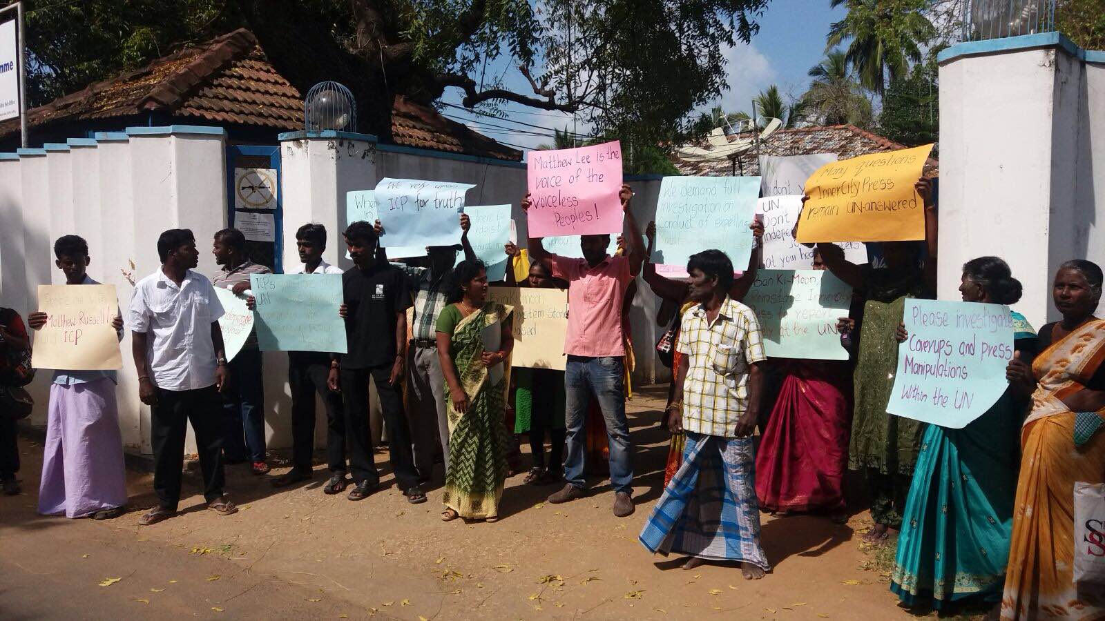 Tamils in Jaffna rally in support of Inner City Press | Tamil Guardian